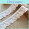 4meterslot Cotton 4cm Pure Wide Embroidery Bow Lace Diy Clothes Skirt Edge Collar Bedding Clothing Decoration Accessories
