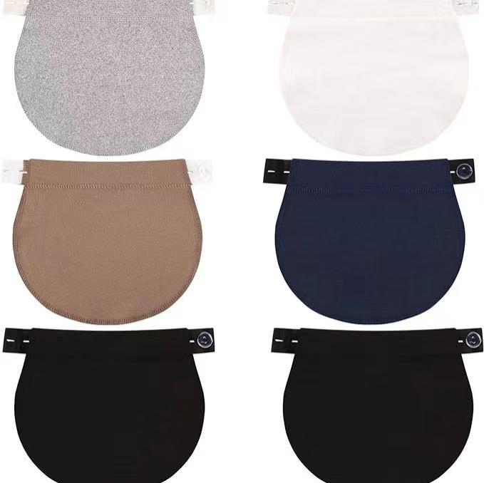 Elastic Cotton Maternity Waist Extender - Adjustable Belly Expansion Belt