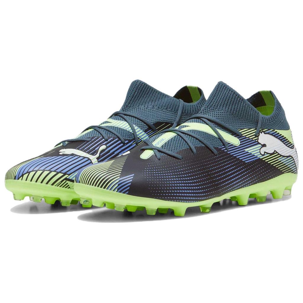 Puma FUTURE 7 MATCH Fabric Cushioning Soccer Shoes Men's Gray Green 107934-03