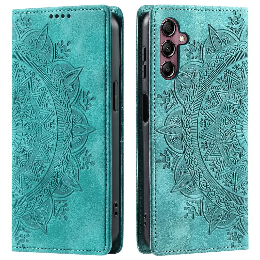 Style 010 Wallet Magnetic Phone Stand Case for Samsung Galaxy S24 FE Imprinted  PU Leather Phone Cover