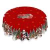 Christmas Tablecloth with Holiday Decorations for Dining Table and Placemat