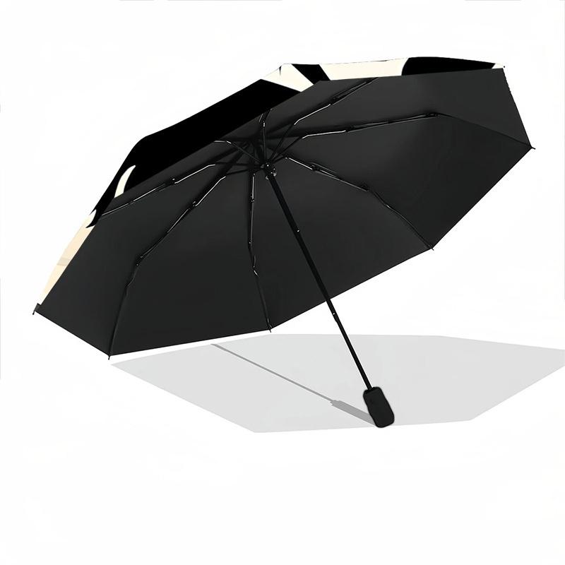 1pc Witch Moon Automatic Folding Umbrella, Lightweight Retractable Compact Travel Umbrella, 8-Rib Sturdy Frame035
