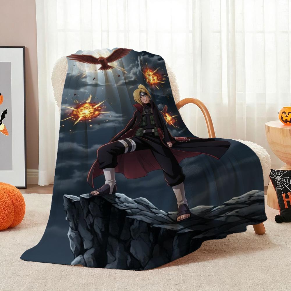 Six Paths Pain Cartoon Printed Blanket Allseason Fleece Blanket For Bedroom Sofa Bed Home Decor Memorial Gift