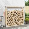Firewood stacking aid 12 pcs silver 34 x 10 x 15 cm steel