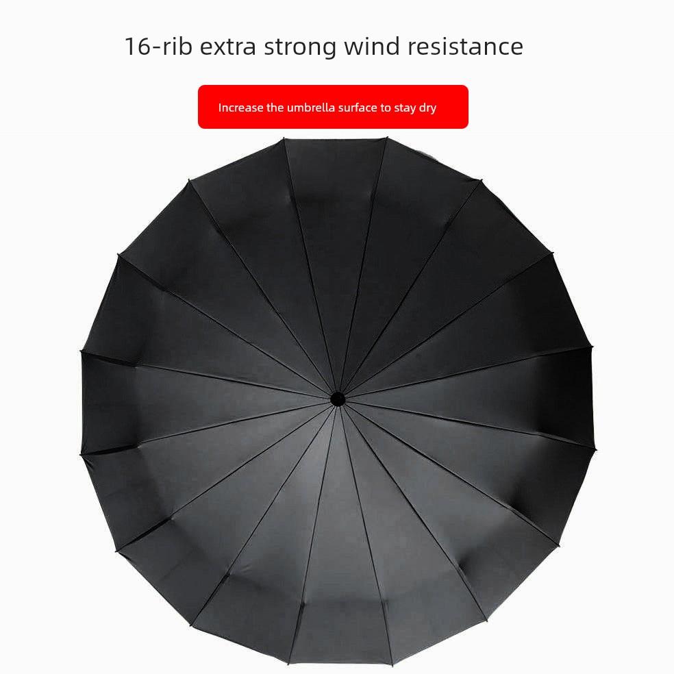 16 Bones Men's Large UV Protection Automatic Umbrella