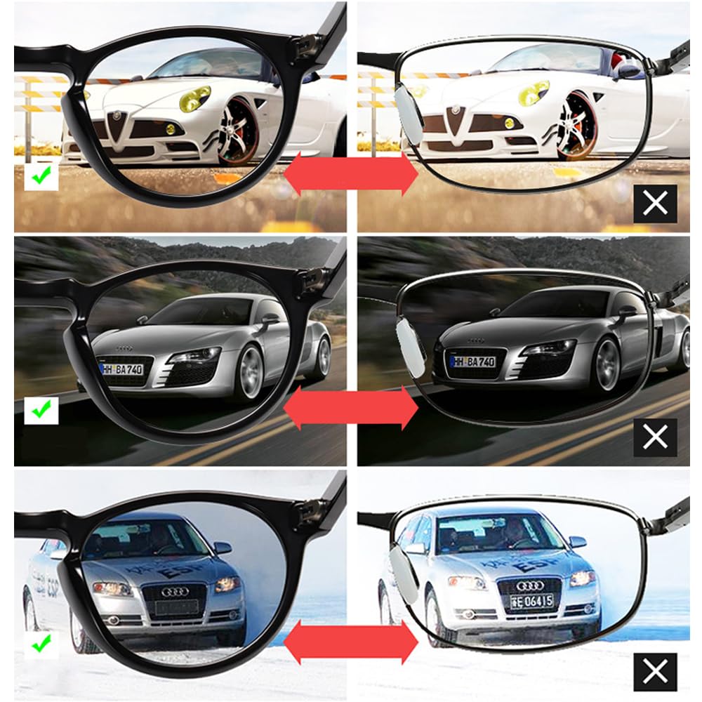 Shanado Sunglasses for Men and Women, Polarized, Photochromic, Color-Changing, UV400 Protection, Stylish, Ultra-Lightweight, Color-Changing Lenses,