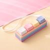 Portable Stress Relief Toy with Button Lanyard Anti-Anxiety Fidget Toy for Adults Kids Office Travel Pressure Alleviation