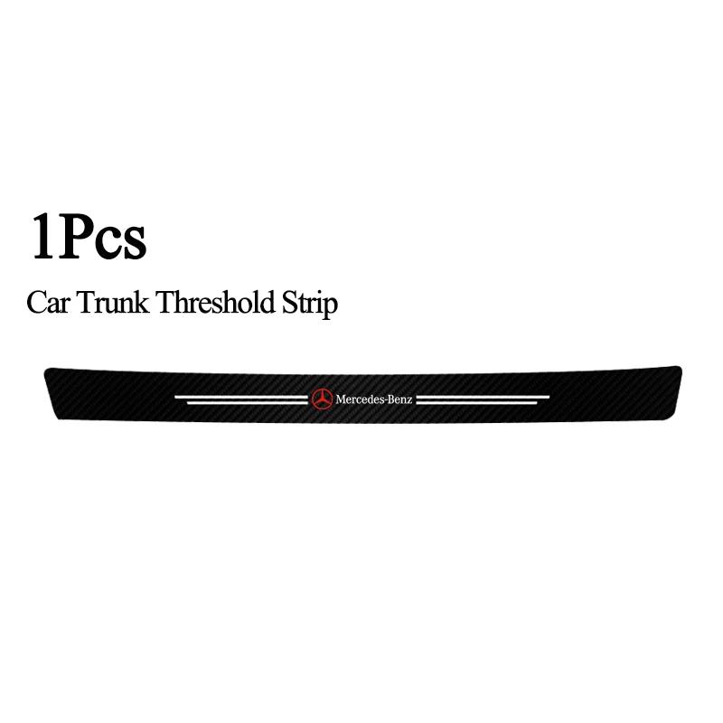 High-quality Carbon Fiber Car Door Sill Protector Sticker For Mercedes Benz AMG Class W204 W205 W203 W206 W220 W211 W212 GLC CLS