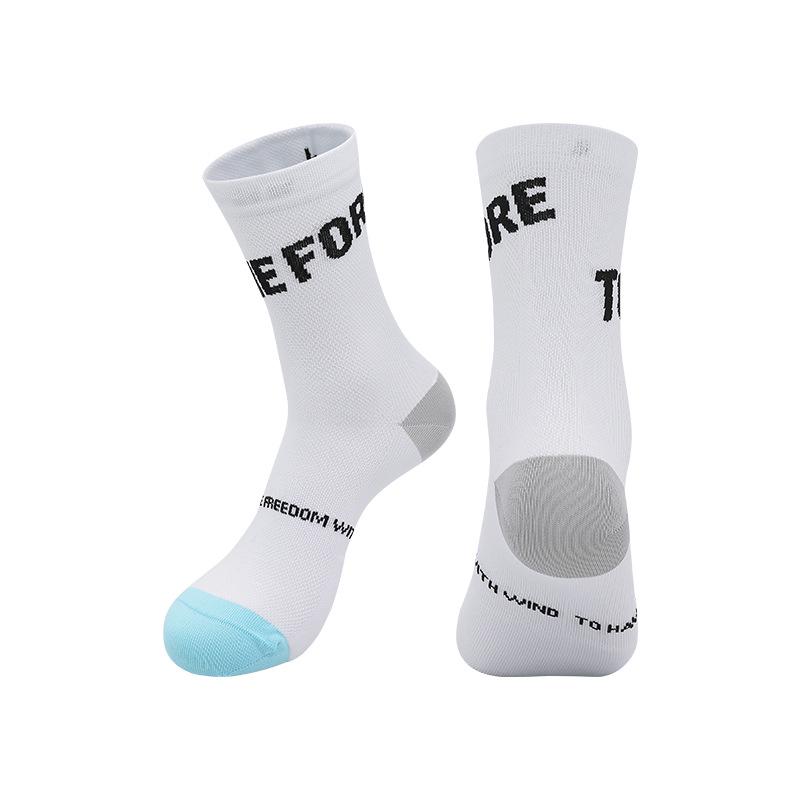 Premium Unisex Mid-Calf Running Socks, Terry Bottom, Ideal for Cycling and Fitness