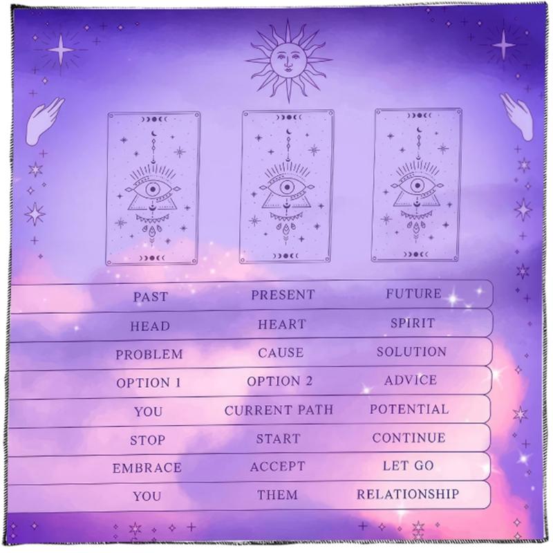 Divinations Cards Table Cloth Tapestry Reading Card Tarots Tablecloth Astrologys Witchcrafts Deck Cloth Wall Decoration