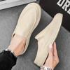 Herren Sneaker Sommer Slipper Loafer Plateau Outdoor Freizeitschuhe für Herren Neue Geschlossene Zehen Hausschuhe Leinen Oberfläche Slipper