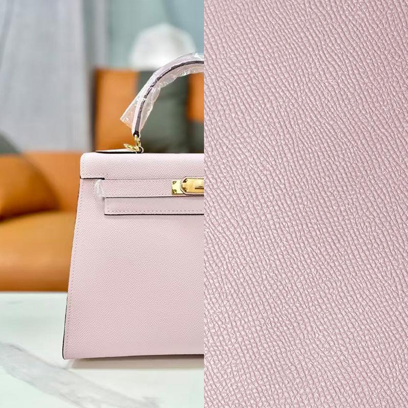 The Second Generation Kelly Bag Palm Pattern Cowhide Shoulder Bag Women's Leather Versatile Commuter Messenger Portable Kelly Bag