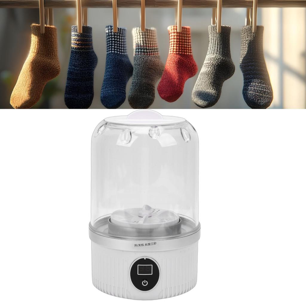 Portable Washing Machine Underwear Washer Rechargeable Cordless Laundry Washer for Bra Underwear Socks