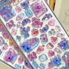 Cute Cartoon Disney Stitch 3D Resin Stickers Anime Themed DIY Scrapbooking Decoration Gifts Collectible Kids Toys Birthday Gift