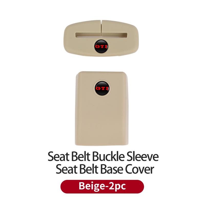 Car Silicone Seat Belt Buckle 0OKYJD5 Covers Scratch-Resistant Protective Covers Car Interior Accessories For VW Golf GTI Tiguan Passat