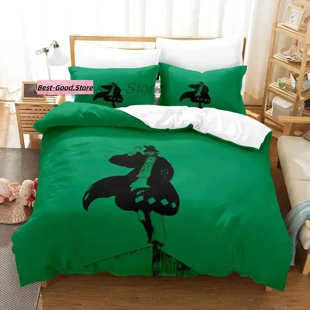 New Bleach Urahara Kisuke Bedding Set Duvet Cover Sheet Printed Bed Set Pillowcase Bed Full Queen King Size Comforter Bedroom