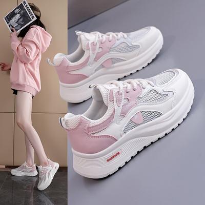 Youth Women Student Sport Shoes Outdoor Breathable Comfortable Platform Running Shoes Outdoor No Slip Casual Sneakers