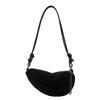 Faux Suede Party Bags for Women Hobo Shoulder Bag Single Crossbody Sac Underarm Dumpling Sweet Kidney Bags  Fashion New