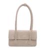 Spring new PU women's bag oil wax leather shoulder bag texture fashion trend bean green underarm bag