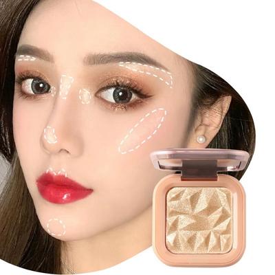 YiYe Puder-Highlighter-Puder kann auf dem gesamten Körper verwendet werden, 4 Farben, 1 Stück, 01#Champagnergold*1 Stück