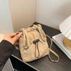 Women's Lightweight Crossbody Phone Bag - Japanese Korean Style with Bow and Drawstring, Casual and Versatile Coin Purse