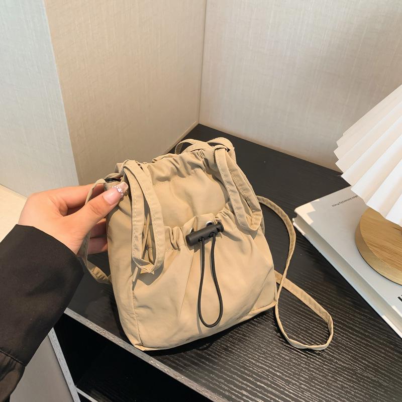 Women's Lightweight Crossbody Phone Bag - Japanese Korean Style with Bow and Drawstring, Casual and Versatile Coin Purse