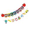 Flag Classroom Opening Flower Decorations Back Banner School Party
