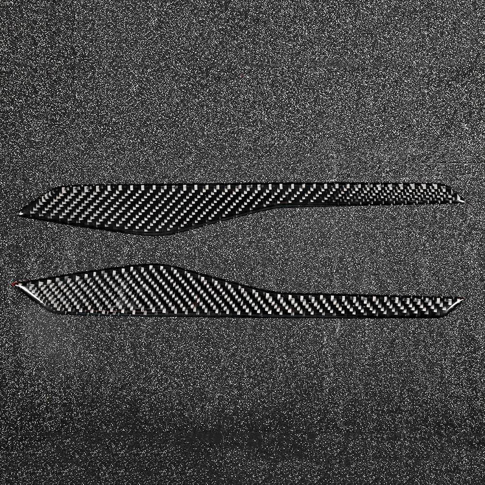 2 st Äkta Kolfiber Mittkonsolpanel Dekorlist Passar för Ford Explorer 2013 2018