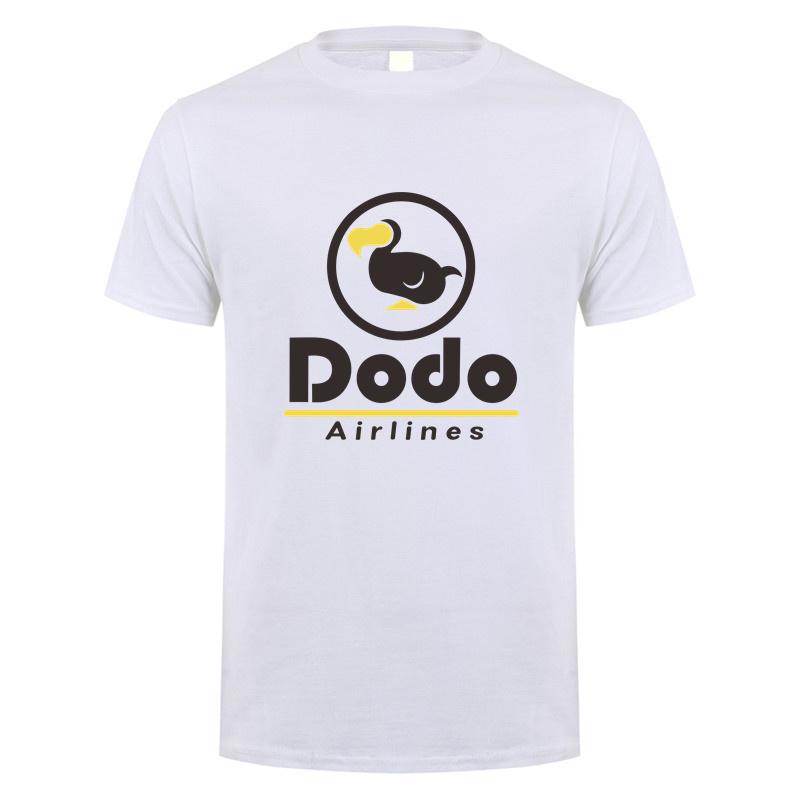 Dodo Airlines T-Shirt Sommer Herren Cool Baumwolle Kurzarm Dodo T-Shirts Unisex Geschenk Oberteile Tee LH-367