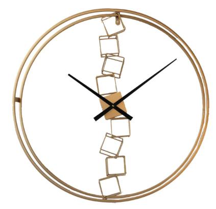 80CM Creative minimalist Modern minimalist clock living room wall clock nordic style iron mute clock