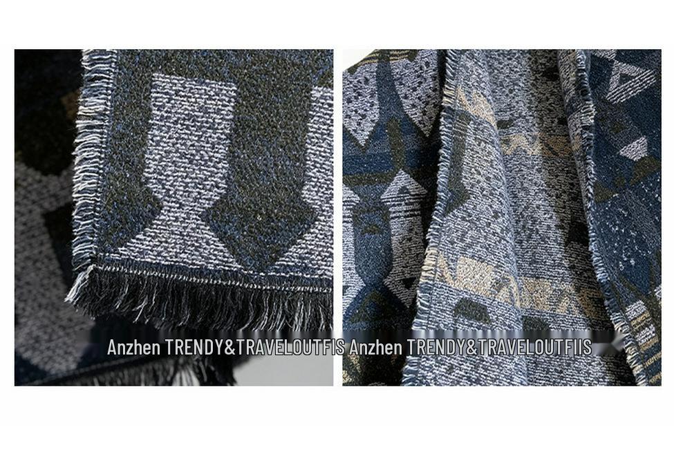 Bohemian Ethnic Style Women's Shawl: European & American Travel Photography Cape/Cloak