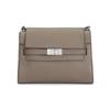 Lee Radziwill Flap Closure Iconic T Lock Crossbody Bag Medium Women Crossbody Bag Mushroom-Gray 174537-250