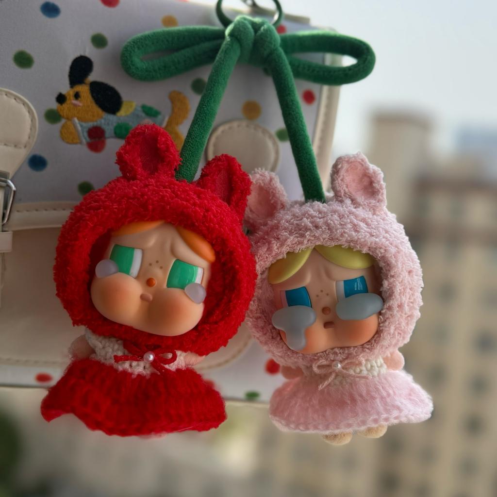 2piece Set Clothes For Crybaby Doll Tears Of Love Series Anime Peripheral Checkered Dress Mermaid Suit Diy Doll Only Clothing