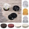 6-teiliges Marmor-Untersetzer-Set aus PU-Leder, leicht zu reinigende Getränkematten für Kaffeetassen, Tee und Tischschutz, mit Halter