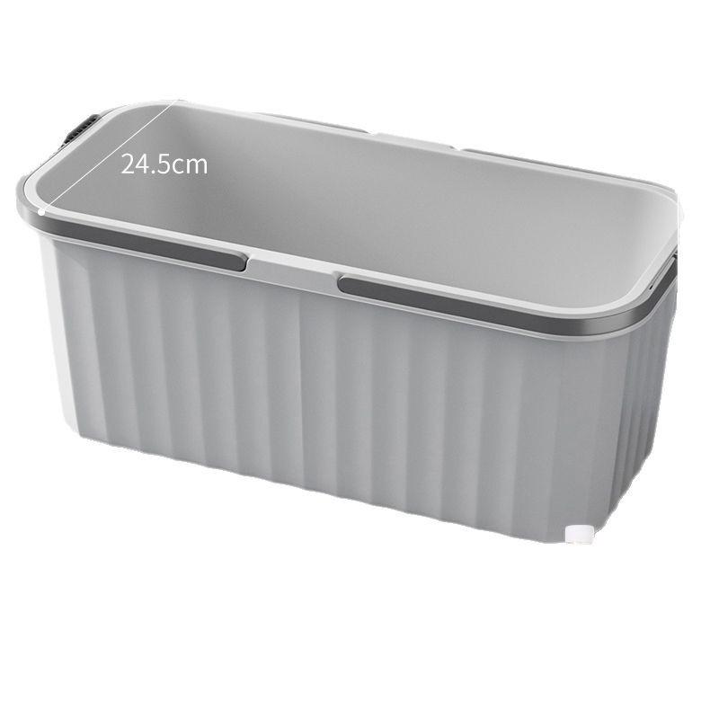 Mobilní mopový dřez pro domácnost a balkon - Plastový plochý mopový bazén