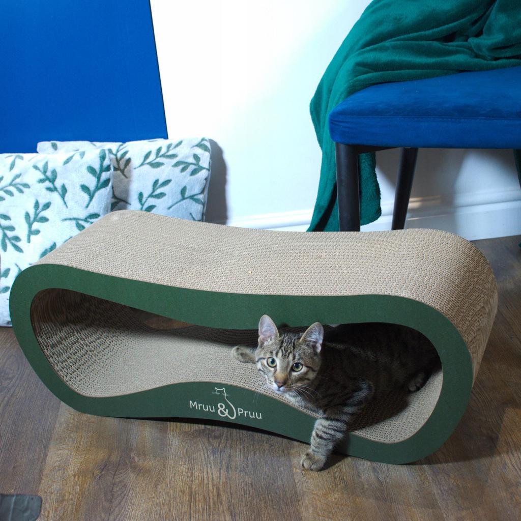 Leon cat scratching post | green | 78x28x24 cm | MruuPruu