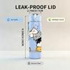 1PC Cat Cover Face Funny Cartoon Print 750ml Color Plastic Sports Water Bottle Leakproof Flip Straw Lid Suitable for Sports Office Home Use