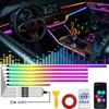 Acrylic Interior Car LED Light Strip with APP RGB Auto Atmosphere Lamp Decoration USB Neon Ambient Light Srrip Music Sync Rhythm Neon Lights 4