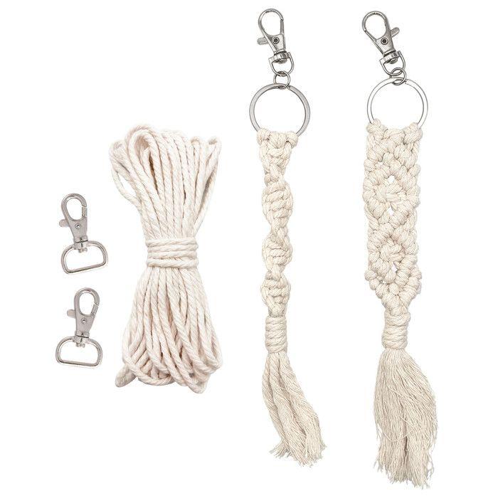 MégaCréa DIY - Kit porte-clés macramé