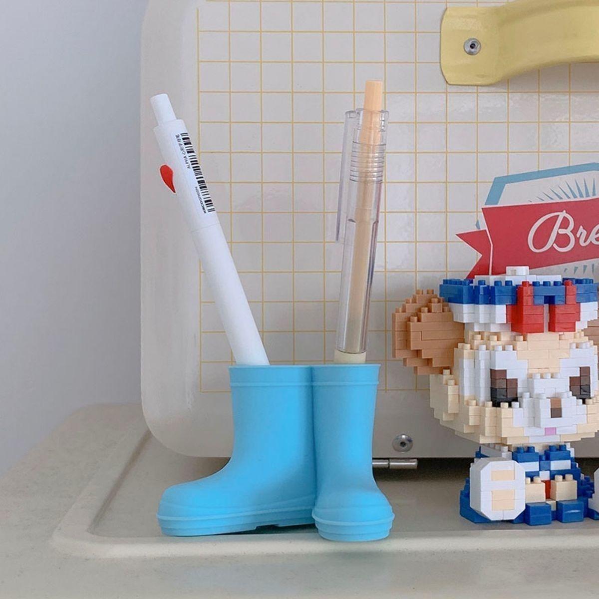 

Funny Rain Boot Toothbrush Holder (Red/ Yellow/ Blue) Water Shoe Decorative Shelf Fun Decorative Item one size