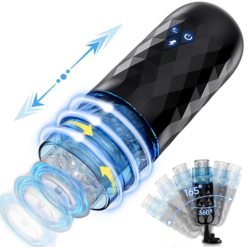 Telescopic Rotation Male Masturbator Cup Vagina Masturbation Blowjob Male Piston Automatic Mastubator Adults Sex Toys for Men