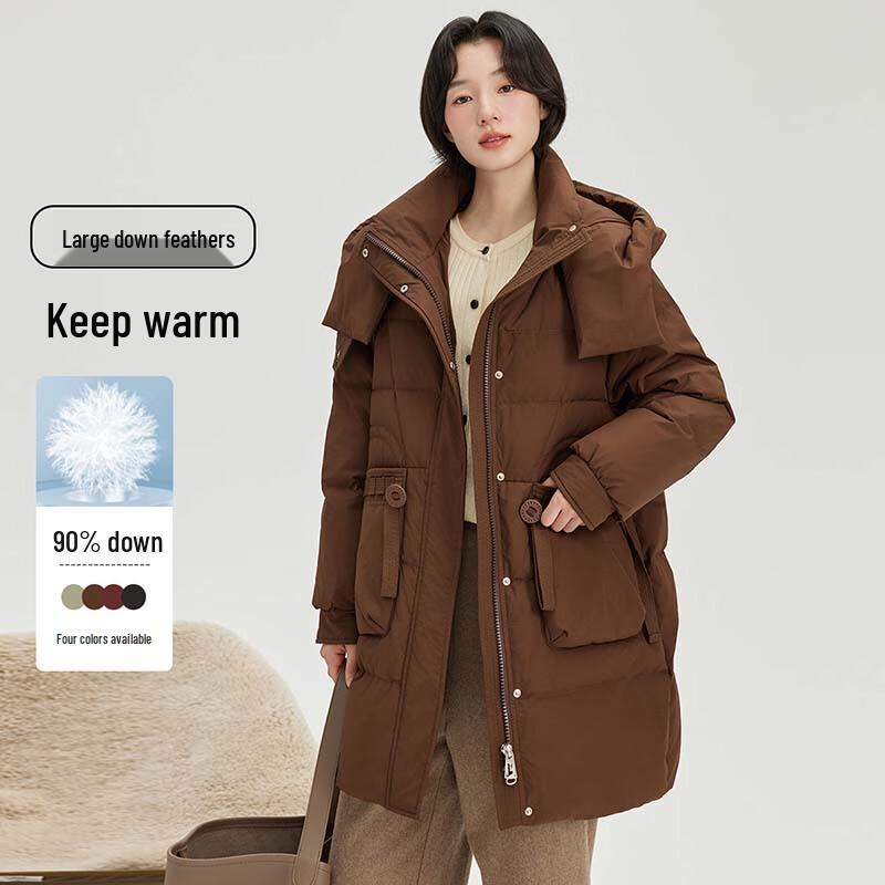 

XueZhongFei Women s Loose Down Jacket X40147184F 165/88A