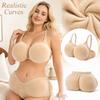 Detachable Breast and Hip Pad Set, Plush Filled Bra, Body Shaping Accessory