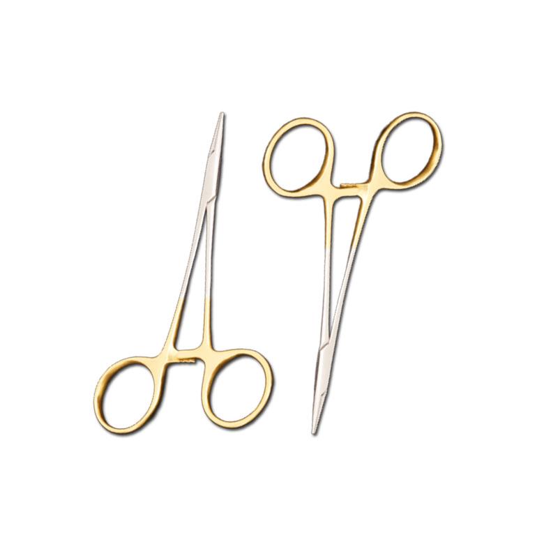 Stainless Steel Veterinary Suture Needle Holder Forceps, Fine & Coarse Teeth, 12.5-18CM