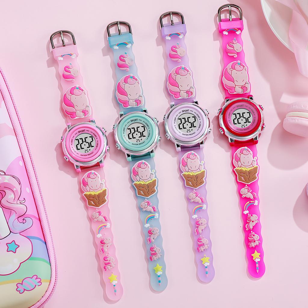 New Silicone Strap Cartoon Watch Luminous Glow Watch Student Edition Graduation Season