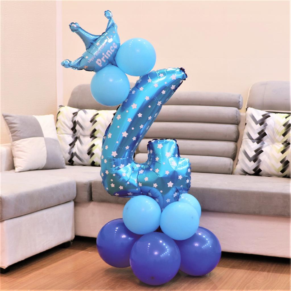 Blue Balloons Set Number 4, 1 Set