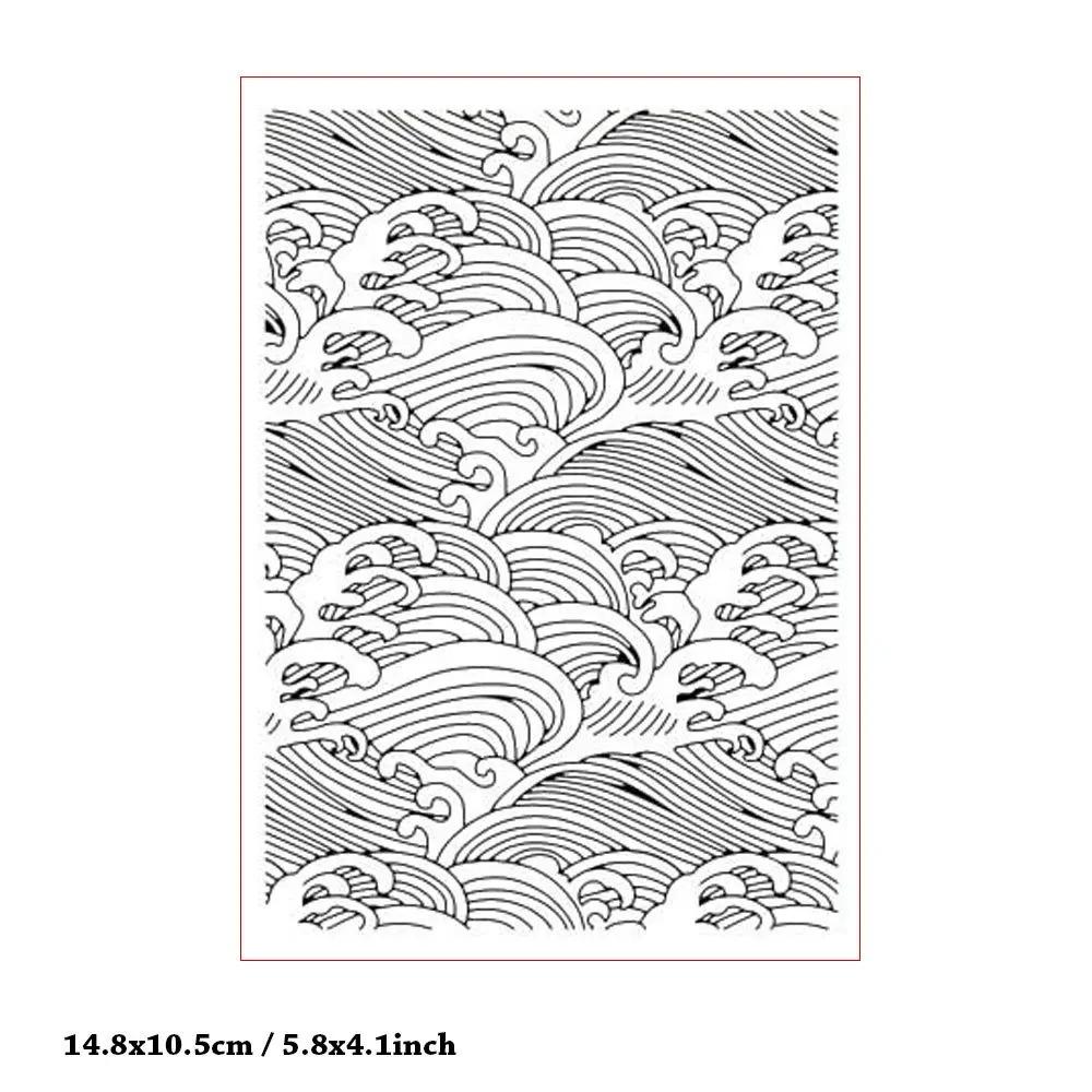 3D Textured Impressions Embossing Folder, Line Textured Dot Background Embossing Folder for Card Making DIY Craft Art Supplies