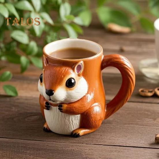 Zenarao Silicone Tea Bag Holder Set - 5Pcs Cute Squirrel Shape, Food-Grade, Heat-Resistant, For Cups & Mugs (Drink Markers)