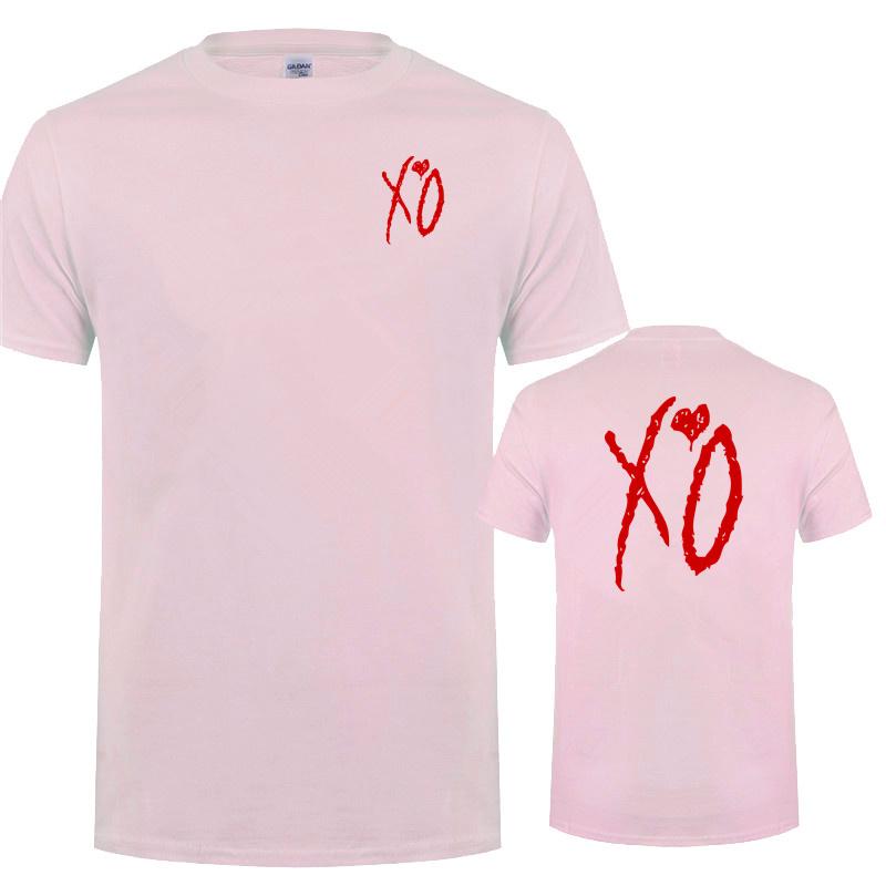 XO The Weeknd Pánské tričko s krátkým rukávem XO Letní pánské topy Tričko LH-336