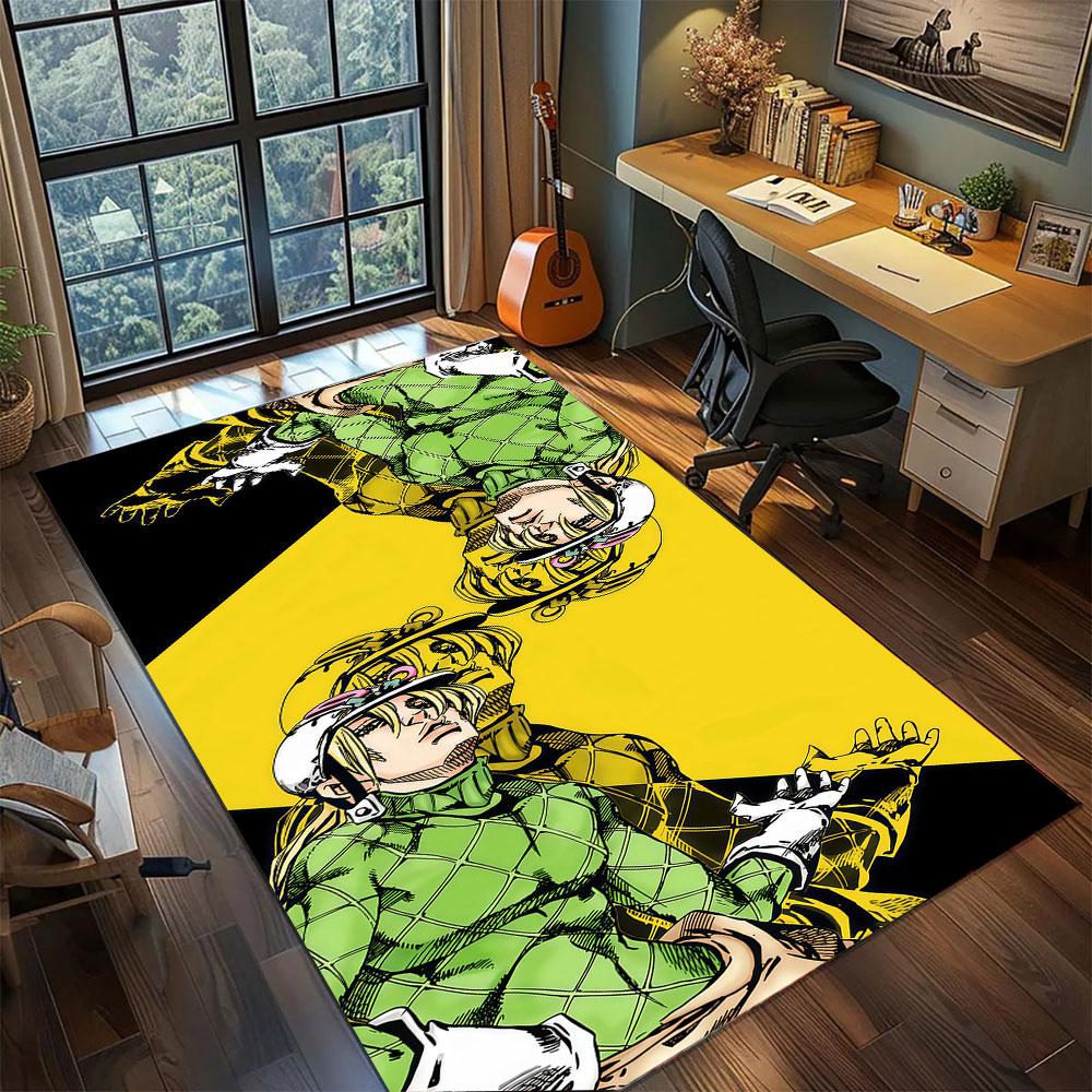 JoJo Stardust Crusaders Carpet for Living Room Bedroom Home Decor Cool Movie Mat Play Floor Mat